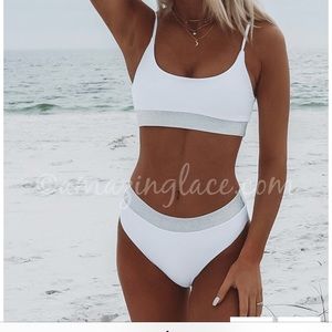 White amazing lace bikini